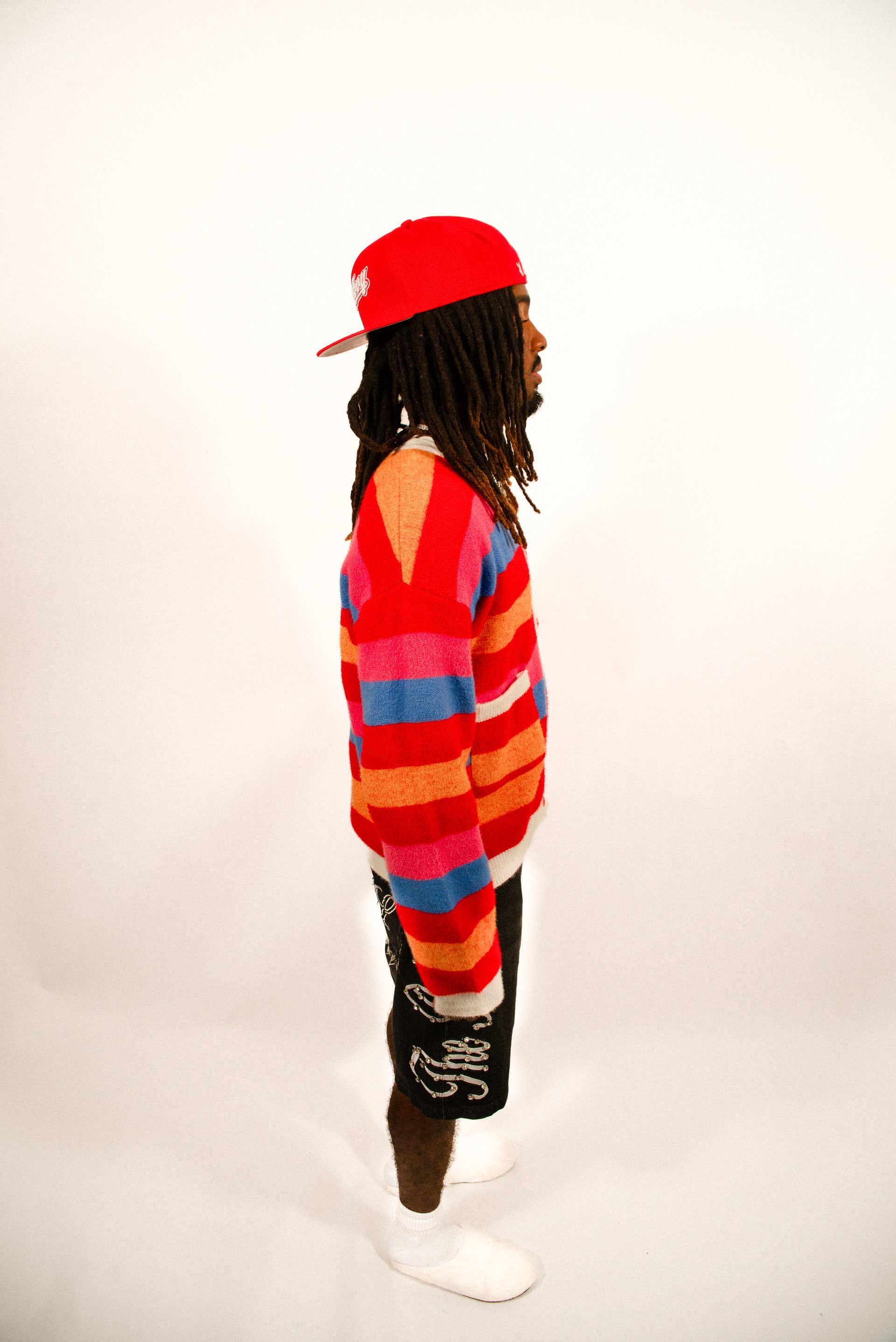 Rainbow God Is Love Mohair Cardigan