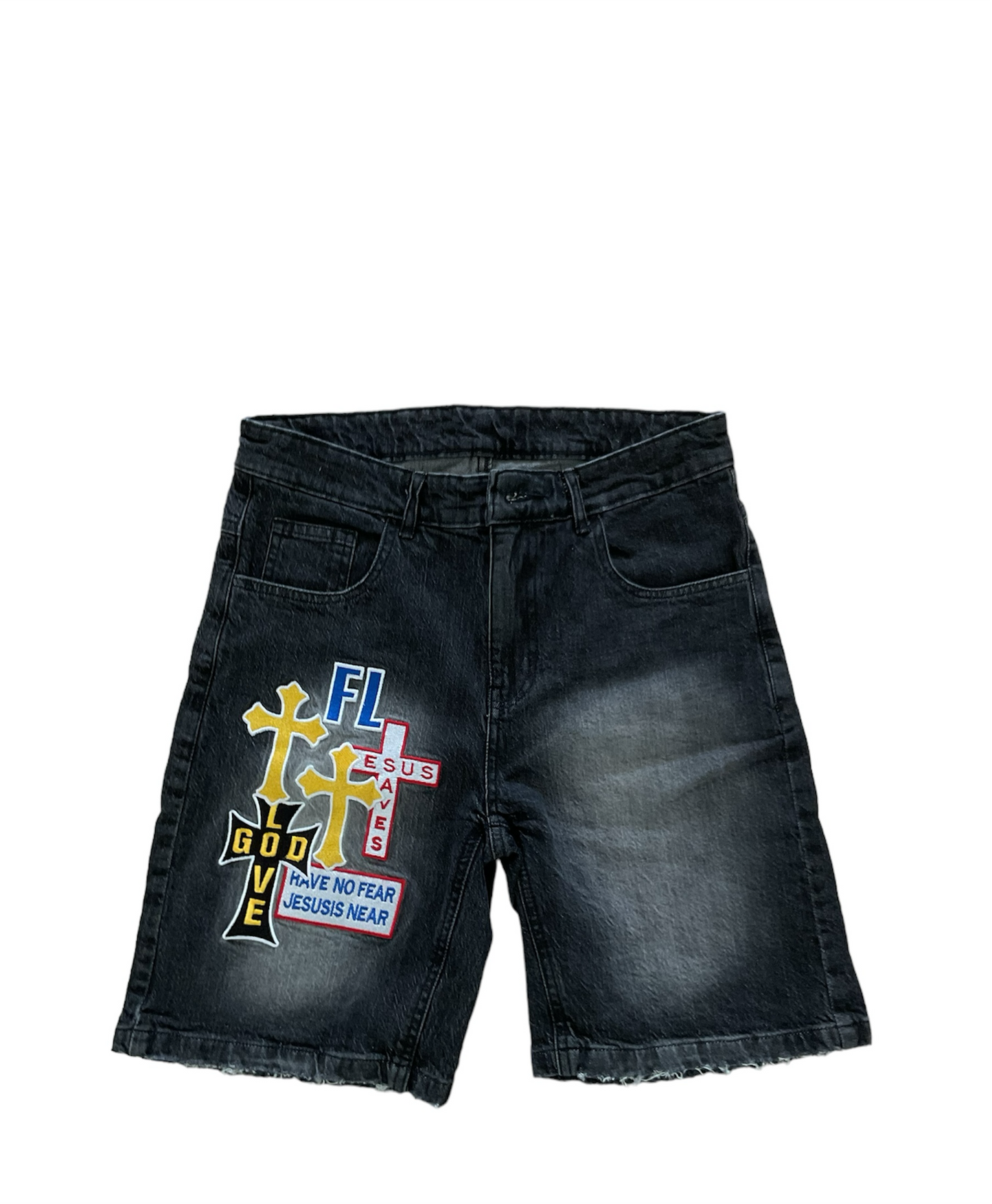 “JESUS IS NEAR” Jorts (PRE-ORDER)