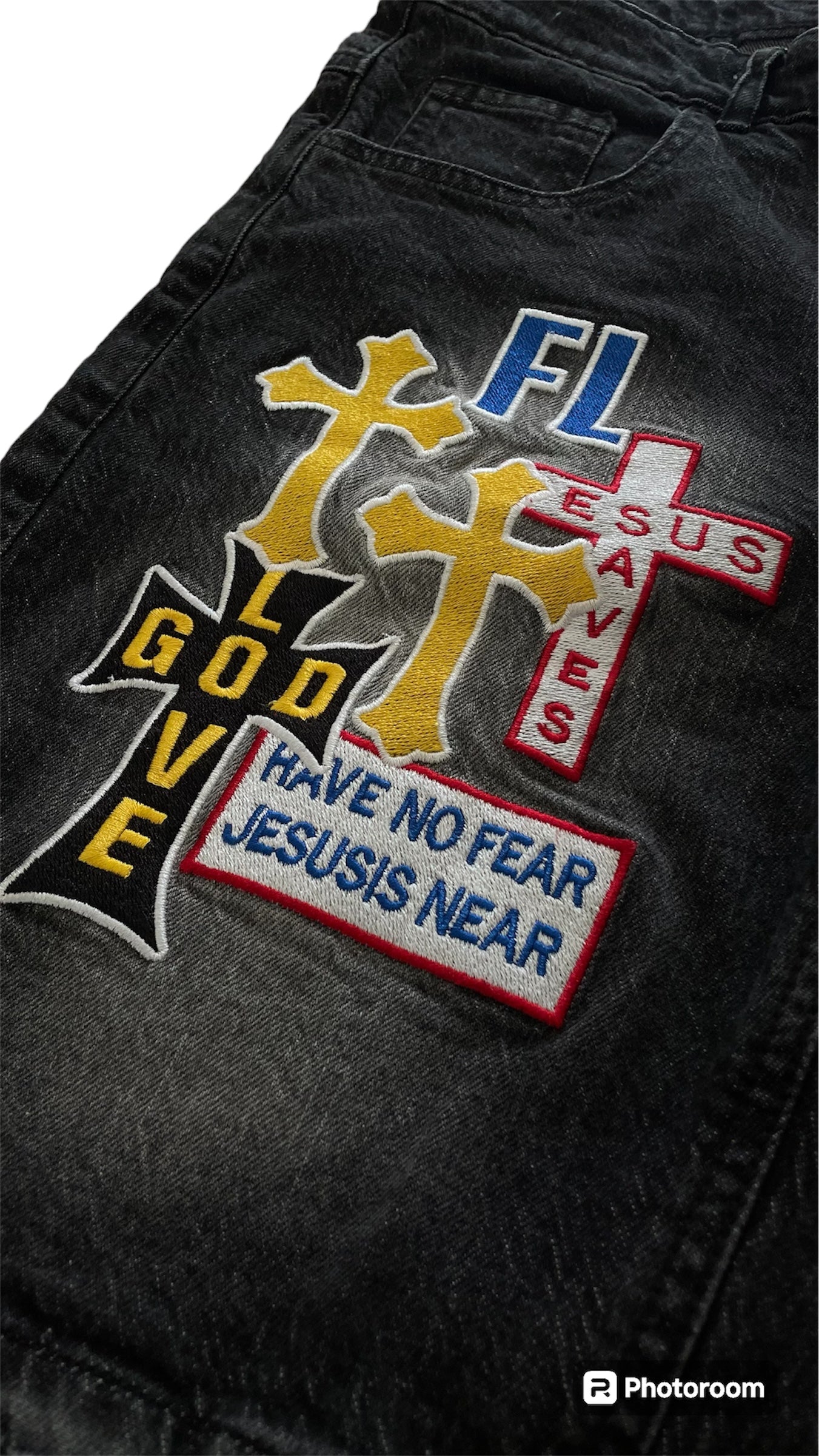 “JESUS IS NEAR” Jorts (PRE-ORDER)