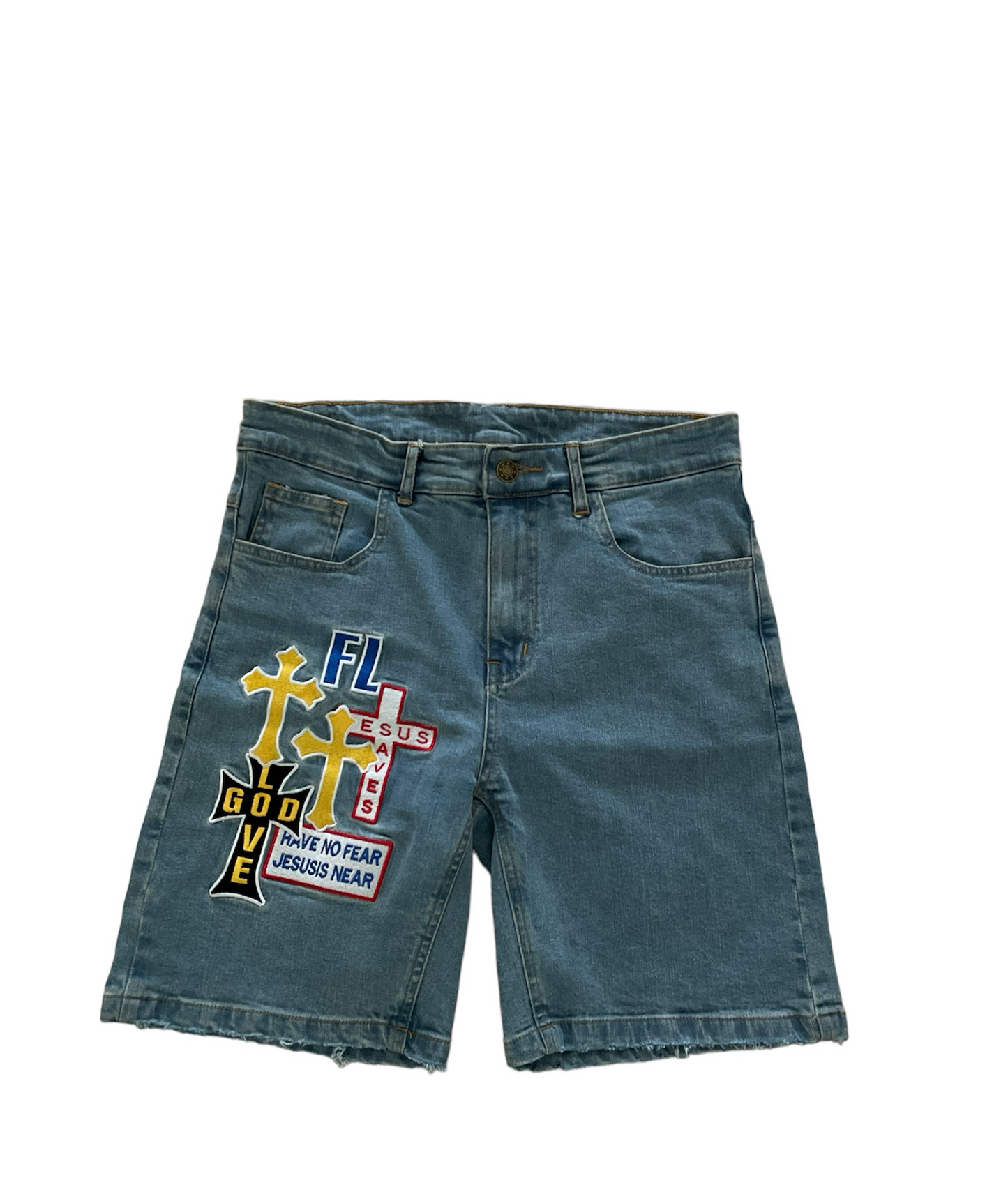 “JESUS IS NEAR” Jorts (PRE-ORDER)